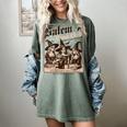 Salem Book Club Bookish Halloween Retro Salem Witch Book Women's Comfort Colors T-Shirt Berry