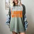 Sarcastic Introvert My Silence Doesn't Mean I Agree Women's Comfort Colors T-Shirt Berry Sarcastic Introvert My Silence Doesn't Mean I Agree Women's Comfort Colors T-Shirt Berry