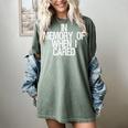 Saying In Memory Of When I Cared Women's Comfort Colors T-Shirt Berry