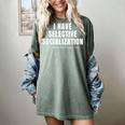 Selective Socialization For Introverts And Shy People Women's Comfort Colors T-Shirt Berry Selective Socialization For Introverts And Shy People Women's Comfort Colors T-Shirt Berry