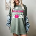 Senior Cheerleader Grandma Cheer Class Of 2026 Graduation Women's Comfort Colors T-Shirt Berry