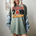 Senior Class Of 2019 Tshirt Graduation Students Football Women's Comfort Colors T-Shirt Berry