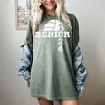 Senior Class Of 2024 Volleyball Seniors School Graduation Women's Comfort Colors T-Shirt Berry