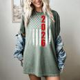 Senior Class Of 2026 Patriotic American USA Flag Graduation Women's Comfort Colors T-Shirt Berry