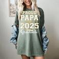 Senior Graduation Proud Papa 2025 Graduate Class Matching Women's Comfort Colors T-Shirt Berry