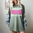 Senior Mom Class Of 2026 Pink Coquette Bow Graduation Women's Comfort Colors T-Shirt Berry