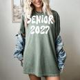 Senior Retro Class Of 2027 Graduation High School College Women's Comfort Colors T-Shirt Berry