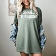 Shhh I'm Reading Book Lover Bookish Read Lover Outfit Women's Comfort Colors T-Shirt Berry