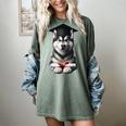 Siberian Husky Dog Graduation Cap Training School Graduate Men Women Kids Women's Comfort Colors T-Shirt Berry