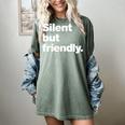Silent But Friendly A Design For Introverts Women's Comfort Colors T-Shirt Berry