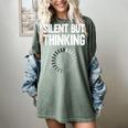 Silent But Thinking Introvert Women's Comfort Colors T-Shirt Berry Silent But Thinking Introvert Women's Comfort Colors T-Shirt Berry