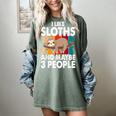 Sloth For Sloth Lover Men Women Kids Introvert Women's Comfort Colors T-Shirt Berry
