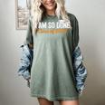 I Am So Done Graduation Announcements Him Her Class Of 2025 Women's Comfort Colors T-Shirt Berry