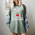Social Battery Low Charger At Home Antisocial Introvert Women's Comfort Colors T-Shirt Berry Social Battery Low Charger At Home Antisocial Introvert Women's Comfort Colors T-Shirt Berry