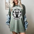 Socially Awkward Cute Introvert Cat Meme Anti-Social Club Women's Comfort Colors T-Shirt Berry