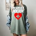 My Son Is A Doctor Shirt Proud Parents Graduation Women's Comfort Colors T-Shirt Berry