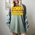 Sorry Im Not Good At Peopleing Introvert Women's Comfort Colors T-Shirt Berry