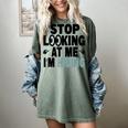 Stop Looking At Me I’m Hiding Sarcastic Introvert Joke Women's Comfort Colors T-Shirt Berry