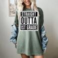 Straight Outta 1st Grade First Graduate Graduation Student Women's Comfort Colors T-Shirt Berry