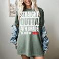 Straight Outta 4th Grade Graduation Class 2028 Fourth Grade Women's Comfort Colors T-Shirt Berry