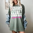 Straight Outta Junior High School Graduation Women's Comfort Colors T-Shirt Berry