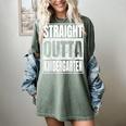 Straight Outta Kindergarten Graduation 2025 Kinder Women's Comfort Colors T-Shirt Berry