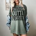Straight Outta Preschool Shirt Boy Girl Graduation Women's Comfort Colors T-Shirt Berry