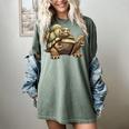 Sulcata Tortoise Reading A Book Women's Comfort Colors T-Shirt Berry
