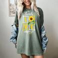Sunflower Teach Love Inspire Cool Graduation Teacher School Women's Comfort Colors T-Shirt Berry