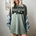 I Survived My Boyfriend's PhD Graduation T-Shirt Women's Comfort Colors T-Shirt Berry