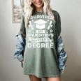 I Survived My Daughter's Master's Degree Graduation Women's Comfort Colors T-Shirt Berry