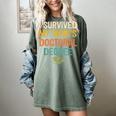 i Survived My Moms Doctoral Degree Doctorate Graduation Women's Comfort Colors T-Shirt Berry