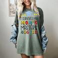 I Survived My Mom's Master's Degree Master Graduation Women's Comfort Colors T-Shirt Berry