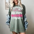 I Survived My Mom's Nursing Degree Nurse Graduation Women's Comfort Colors T-Shirt Berry