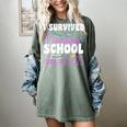 I Survived Nursing School Class Of 2025 New Nurse Graduation Women's Comfort Colors T-Shirt Berry