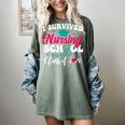 I Survived Nursing School Class Of 2026 Nurse Graduation Women's Comfort Colors T-Shirt Berry