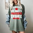I Survived My Wife's Master's Degree Graduation Women's Comfort Colors T-Shirt Berry