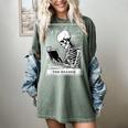 Tarot Card Shirt The Reader Tarot Skeleton Reading Book Women's Comfort Colors T-Shirt Berry