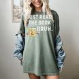 Teacher Quote Just Read The Book Bruh For Men Women Girls Kids Women's Comfort Colors T-Shirt Berry
