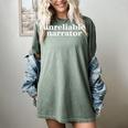Unreliable Narrator Book Lover Humor Women's Comfort Colors T-Shirt Berry