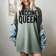 Vaccine Queen Nursing Graduation Shirt Women's Comfort Colors T-Shirt Berry