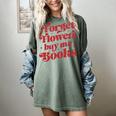 Valentine Bookish Love Quote Forget Flowers Buy Me Books Women's Comfort Colors T-Shirt Berry