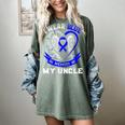 I Wear Blue In Memory Of Uncle Colon Cancer Awareness Shirts Women's Comfort Colors T-Shirt Berry