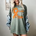 I Wear Orange In Memory Of My Dad Leukemia Awareness Cancer Women's Comfort Colors T-Shirt Berry