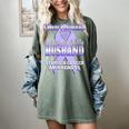 I Wear Periwinkle In Memory Of My Husband Stomach Cancer Women's Comfort Colors T-Shirt Berry I Wear Periwinkle In Memory Of My Husband Stomach Cancer Women's Comfort Colors T-Shirt Berry