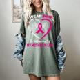 I Wear Pink In Memory Of My Mother In Law Mom Breast Cancer Women's Comfort Colors T-Shirt Berry