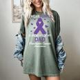 I Wear Purple In Memory Of Dad Pancreatic Cancer Awareness Women's Comfort Colors T-Shirt Berry