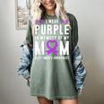 I Wear Purple In Memory Of My Mom Alzheimer's Awareness Day Women's Comfort Colors T-Shirt Berry I Wear Purple In Memory Of My Mom Alzheimer's Awareness Day Women's Comfort Colors T-Shirt Berry