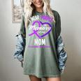 I Wear Purple In Memory For My Mom Dementia Awareness Women's Comfort Colors T-Shirt Berry I Wear Purple In Memory For My Mom Dementia Awareness Women's Comfort Colors T-Shirt Berry