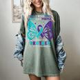 I Wear Teal And Purple In Memory Of My Brother Women's Comfort Colors T-Shirt Berry I Wear Teal And Purple In Memory Of My Brother Women's Comfort Colors T-Shirt Berry